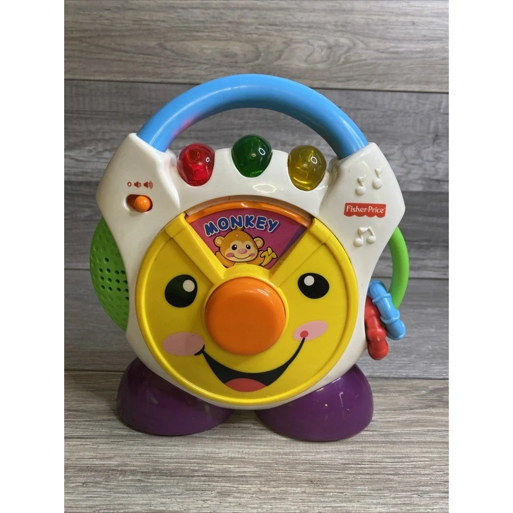 Fisher Price Vintage Y2K 2005‎ Nursery Rhymes Pretend CD Player Lights Sounds